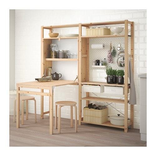 Úložný díl se skl. stolem Ivar,www.ikea.com, 6362 Kč