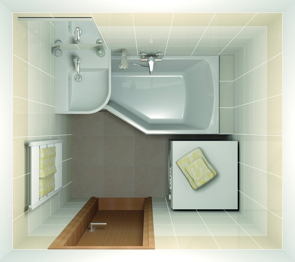 Jak vyřešit malou koupelnu? Existují ucelené komplety sanity navržené speciálně pro malé prostory. Šetří každý milimetr.