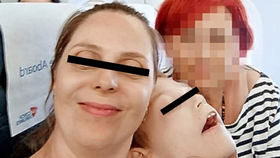 Maminka s rodinou krátce před incidentem