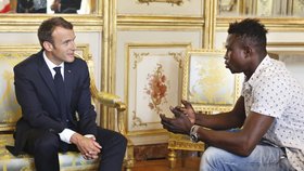 Mamoudou Gassama a Emmanuel Macron