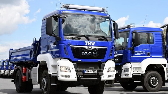 MAN dodává 950 nových nákladních vozidel pro THW  