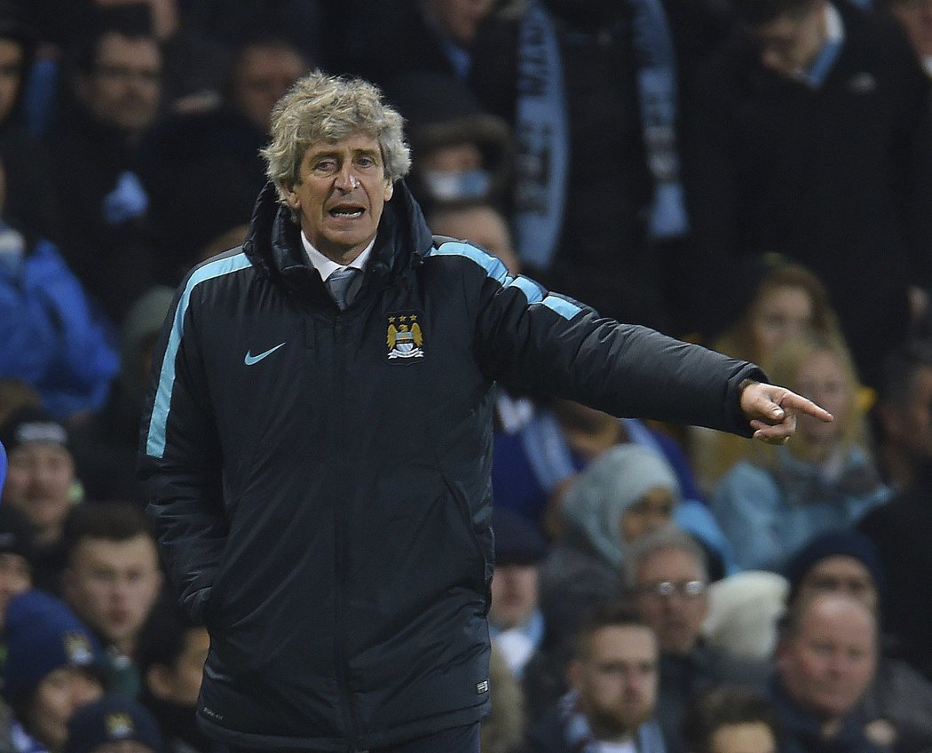 Trenér Manchesteru City Manuel Pellegrini