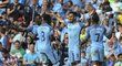 Záložník lkay Gundogan slaví první gól v dresu Manchesteru City