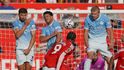 Derby o Manchester vyhráli oslabení Cityzens, jedinou brankou rozhodl kanonýr Haaland