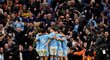 Manchester City slaví branku v městském derby