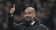 Trenér Manchesteru City Pep Guardiola musel být spokojený