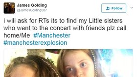 Rodiče a příbuzní pomocí sociálních sítí hledají své děti, které byly také na koncertě, když tam vybuchla bomba.