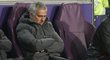 Trenér Manchesteru United José Mourinho byl po remíze 1:1 na půdě Anderlechtu naštvaný