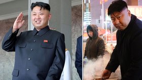 Číňan vypadá jako severokorejský vůdce Kim Čong-un (vlevo).