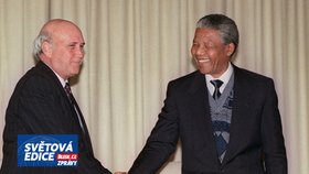 Nelson Mandela a F. W. de Klerk.