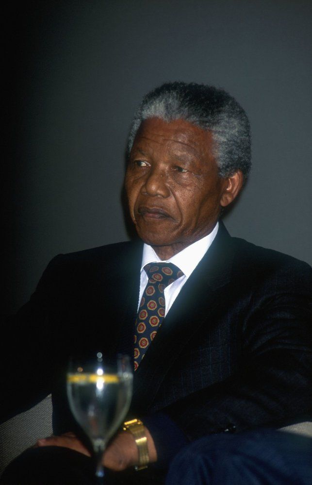 Bývalý prezident Jihoafrické republiky Nelson Mandela