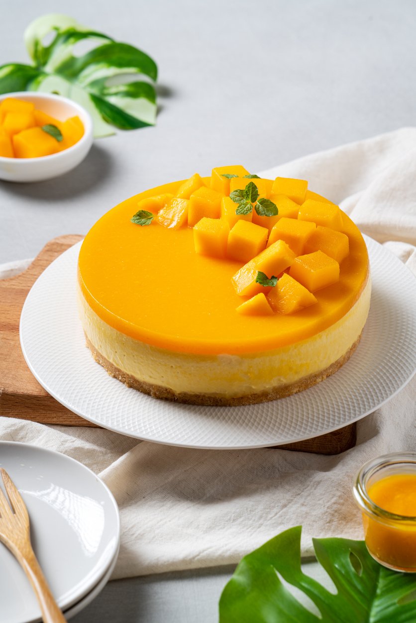 Mangový cheesecake