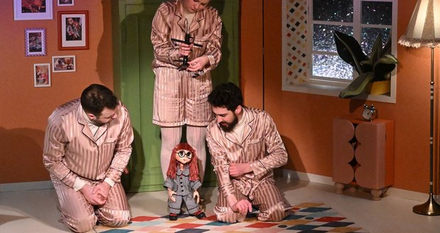 Inscenace Mánička a bubáčci, která zahájí znovuotevření domovské scény Divadla Spejbla a Hurvínka po rekonstrukci, 18. února 2026, Praha.