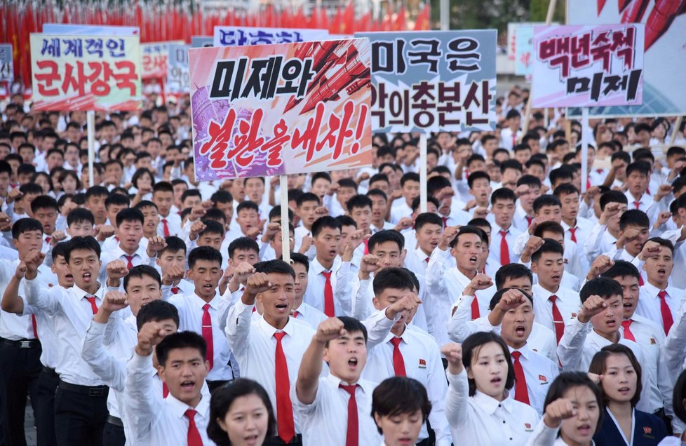 Manifestace proti USA, Pchjongjang, KLDR