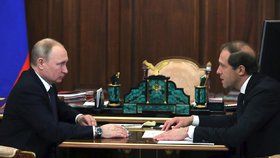 Ruský prezident Putin a Manturov