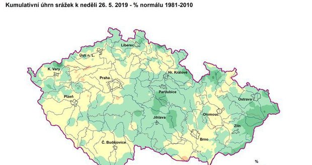 Praha navzdory květnovým dešťům stále neeviduje výrazné zlepšení v souvislosti se suchem.