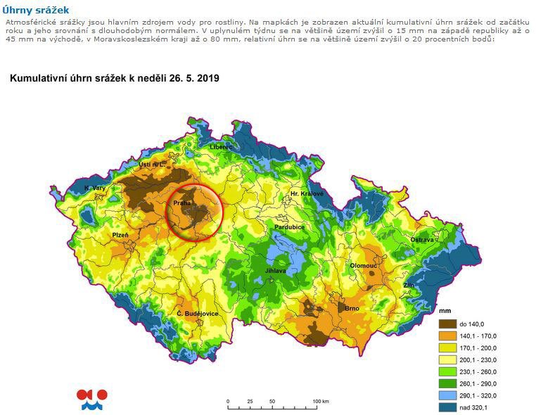 Praha navzdory květnovým dešťům stále neeviduje výrazné zlepšení v souvislosti se suchem.