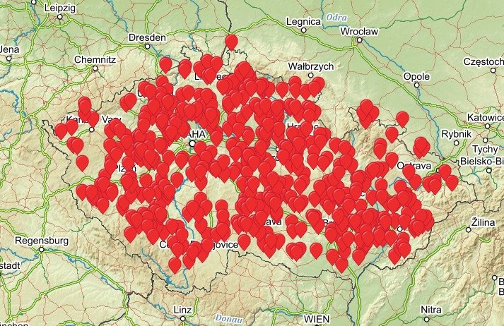 Podívejte se na mapu, co s místy potěšení provedli politici.