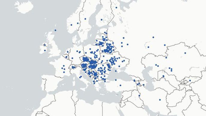 Jak Američané na slepé mapě trefovali, kde je Česká republika. 