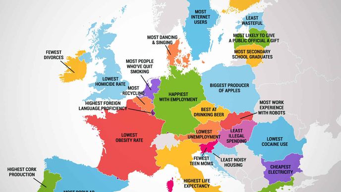 To jsme to dopracovali: Všude v Evropě jsou v něčem nejlepší, Česko vyniká v pití piva