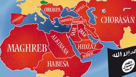 Takhle si teroristé z IS přestavují mapu Evropy v roce 2020.