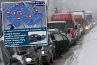 Kalamitní mapa: Na namrzlých silnicích umírají lidé