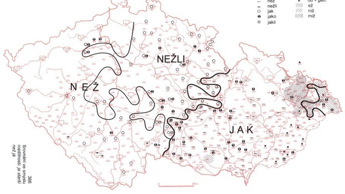 Sporadicky se v projevech starší generace můžeme setkat se spojkou nežli (vůbec se vo ně nebojte, jsou silnější nežli vy).