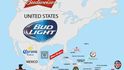 Nejpopulárnější piva v jednotlivých státech světa - Severní Amerika