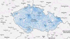 Pokrytí České republiky internetem: Podívejte se na interaktivní mapu