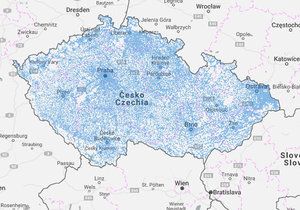 Podívejte se na interaktivní mapu, která ukazuje pokrytí Česka internetem.