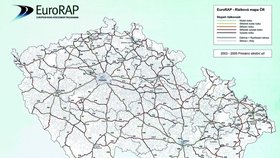 Mapa nejnebezpečnějších míst na českých vozovkách