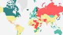 Interaktivní mapa prozrazuje, kde se lidé nemusí bát o život.