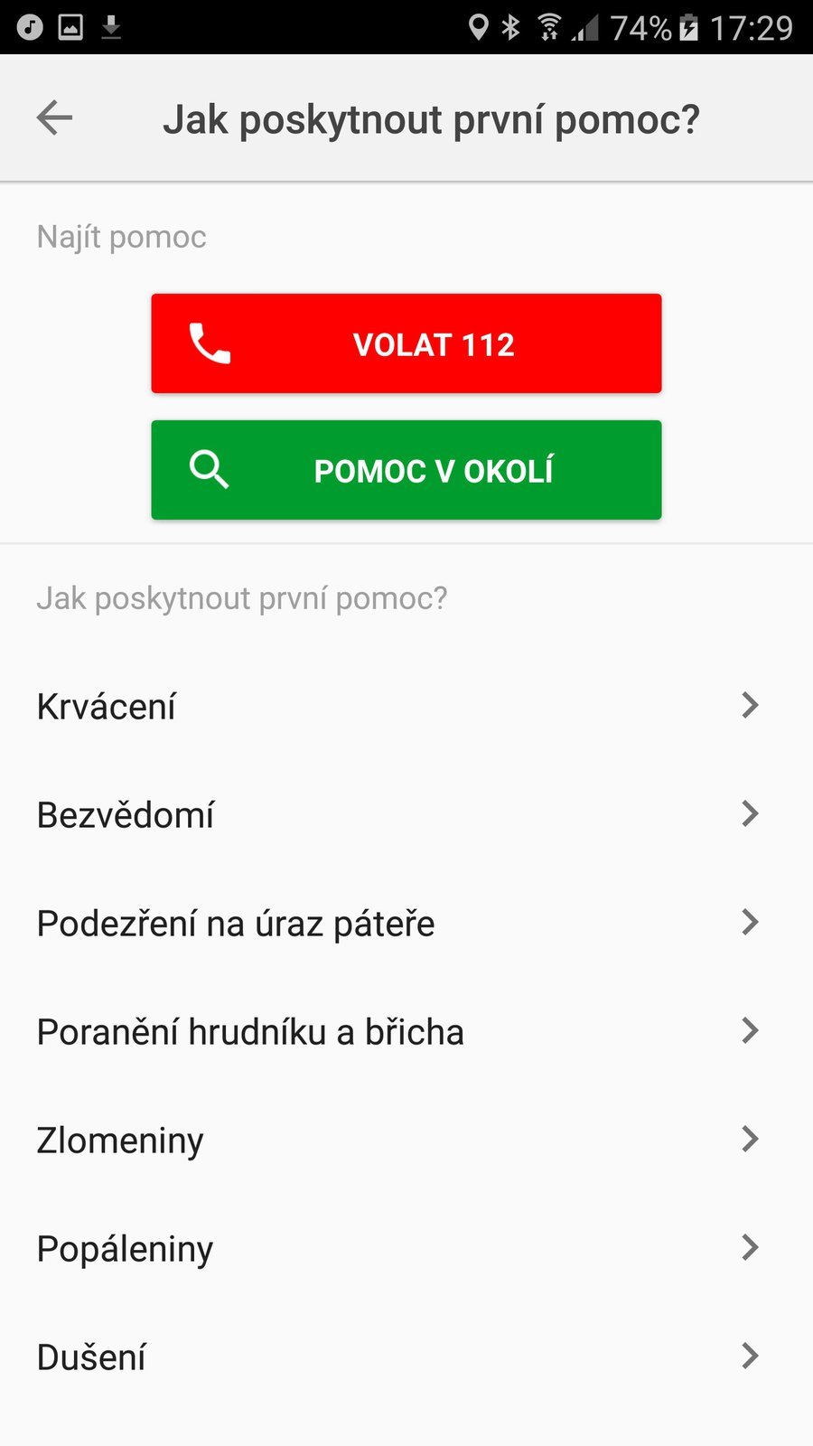 Mapy.cz přidávají červený kříž. Volají, navigují a pomohou s První pomocí