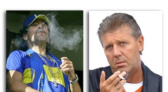 Chovanec a Maradona: Trenéři zahání kouřením stres