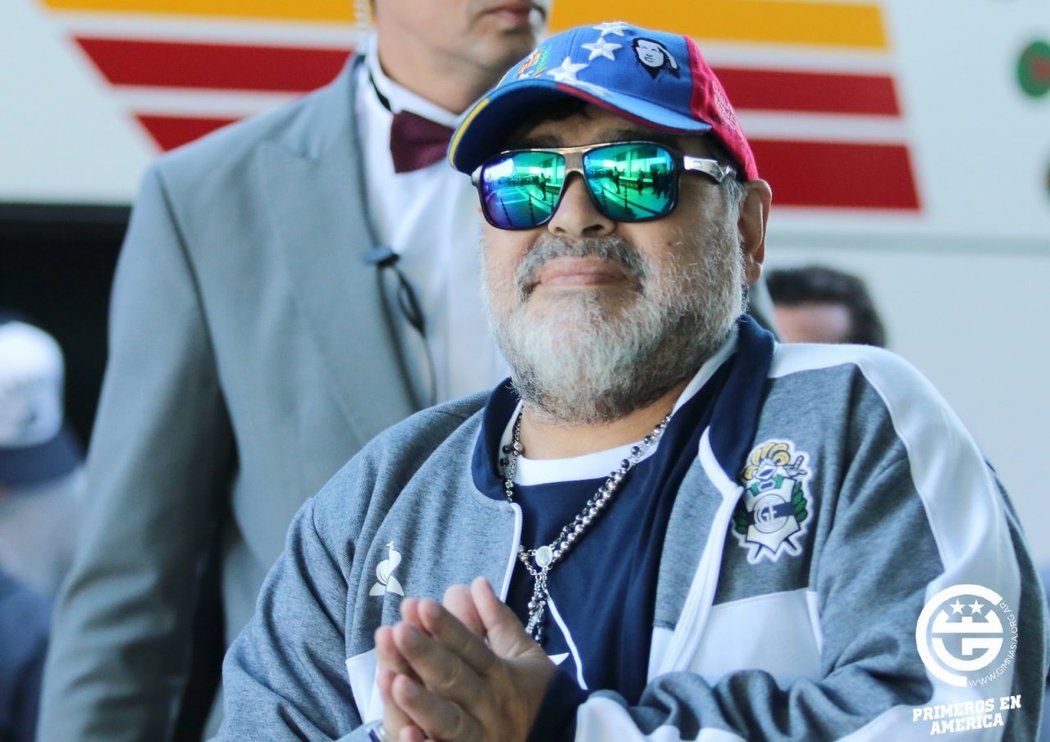 Diego Maradona při jednom ze svých posledních trenérských angažmá.