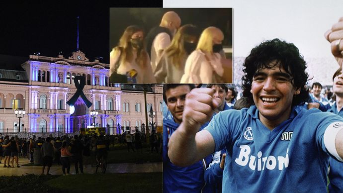 Poslední rozloučení probíhá v Prezidentském paláci v Buenos Aires.