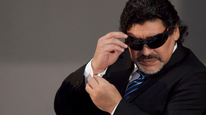Diego Armando Maradona na snímku z roku 2013