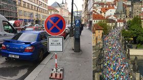 V neděli se koná v Praze maraton, parkování podél trasy bude zakázané.