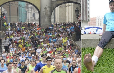 Bosý běžec na půlmaratonu René Kujan (40): Nejhorší je dlažba!