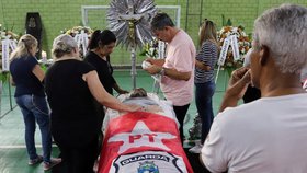 Zastřelený brazilský opoziční funkcionář Marcel Arruda (11.7.2022)