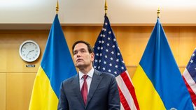 Americký ministr zahraničí Marco Rubio po jednání s Ukrajinci (23. 11. 2025).