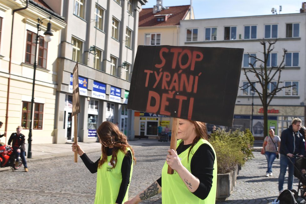 Akce Stop týrání dětí a pietní pochod za zavražděného Marečka, 16.2. 2019
