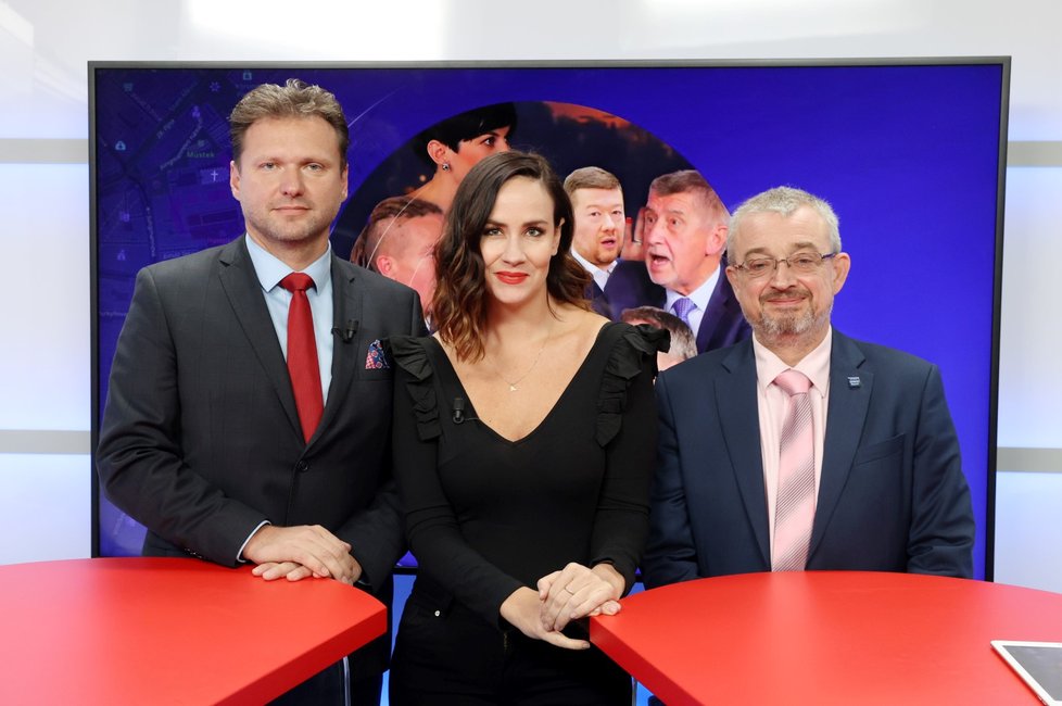 Poslanci Marek Benda (ODS) a Radek Vondráček (ANO) v Epicentru 21.10.2021