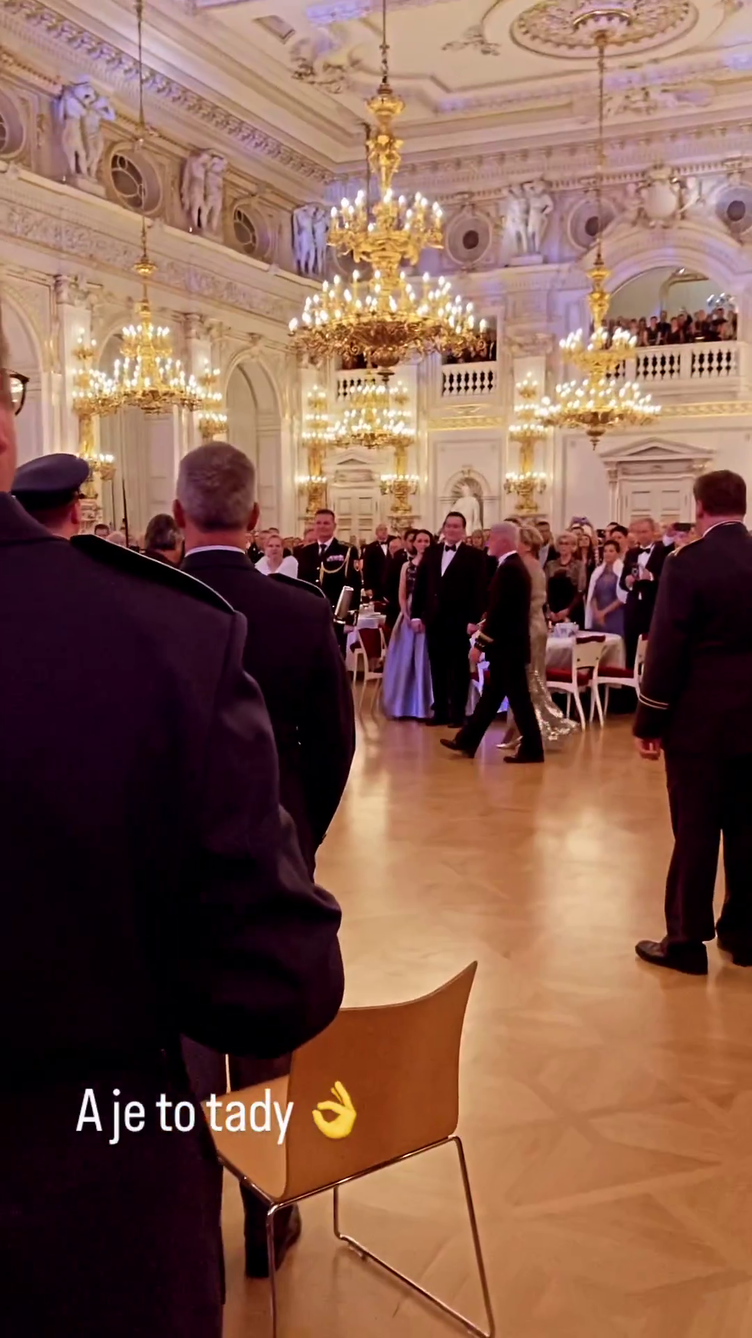 Marek Dědík a Martina Viktorie Kopecká tančili na Pražském hradě