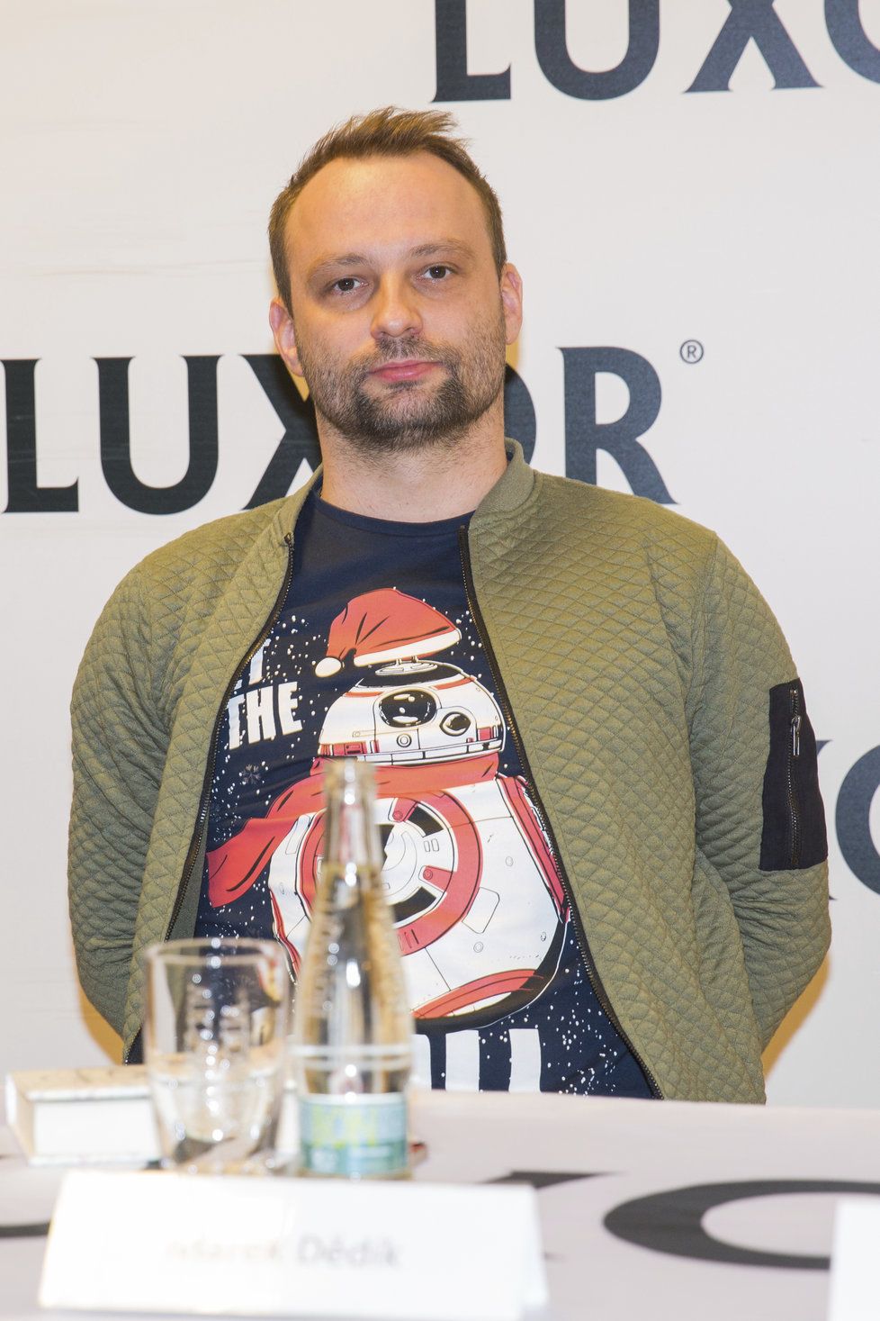 Podle trička, které měl Marek Dědík na sobě, je jasné, že bude velkým fanouškem Hvězdných válek.