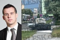 Auto za jízdy vybuchlo, uhořel v něm slovenský advokát