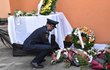 Pohřeb tragicky zemřelého dobrovolného hasiče Marka Vrby v Koryčanech. 