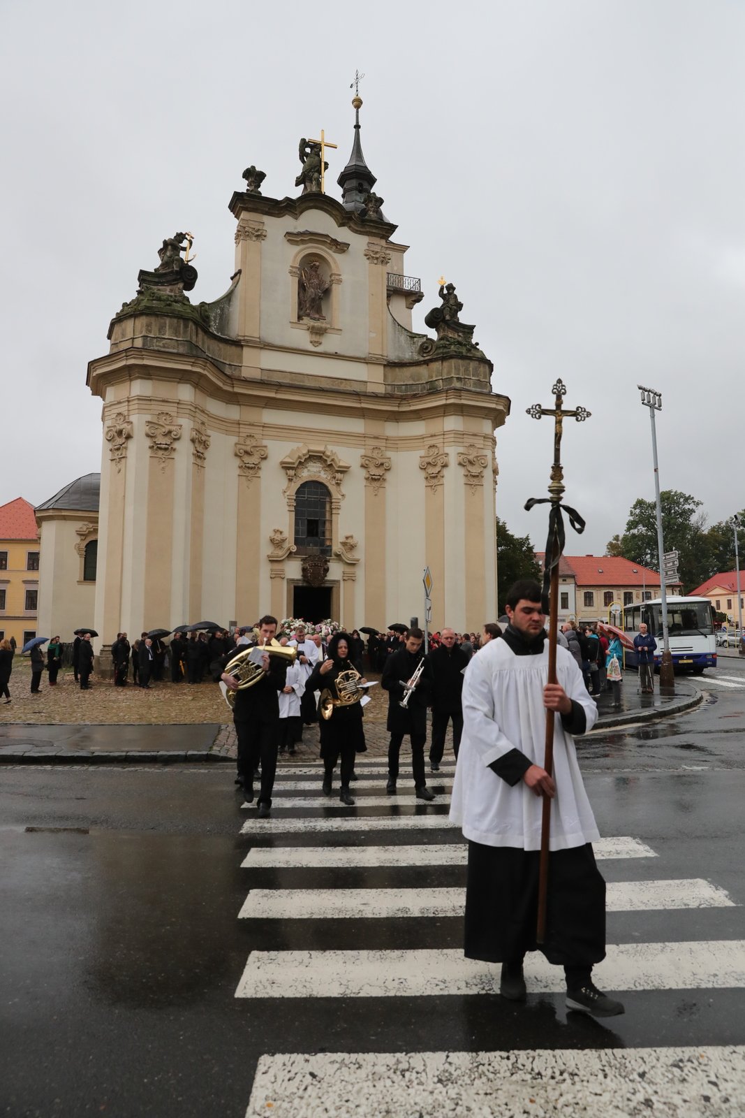 Pohřeb Markéty Výborné, manželky šéfa KDU-ČSL Marka Výborného (5.10.2019)