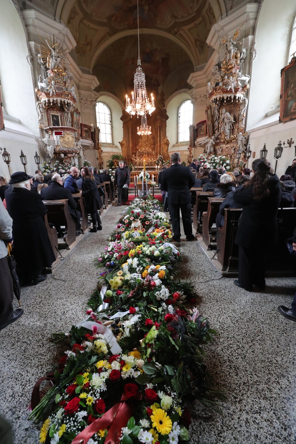 Pohřeb Markéty Výborné, manželky šéfa KDU-ČSL Marka Výborného (5. 10. 2019)