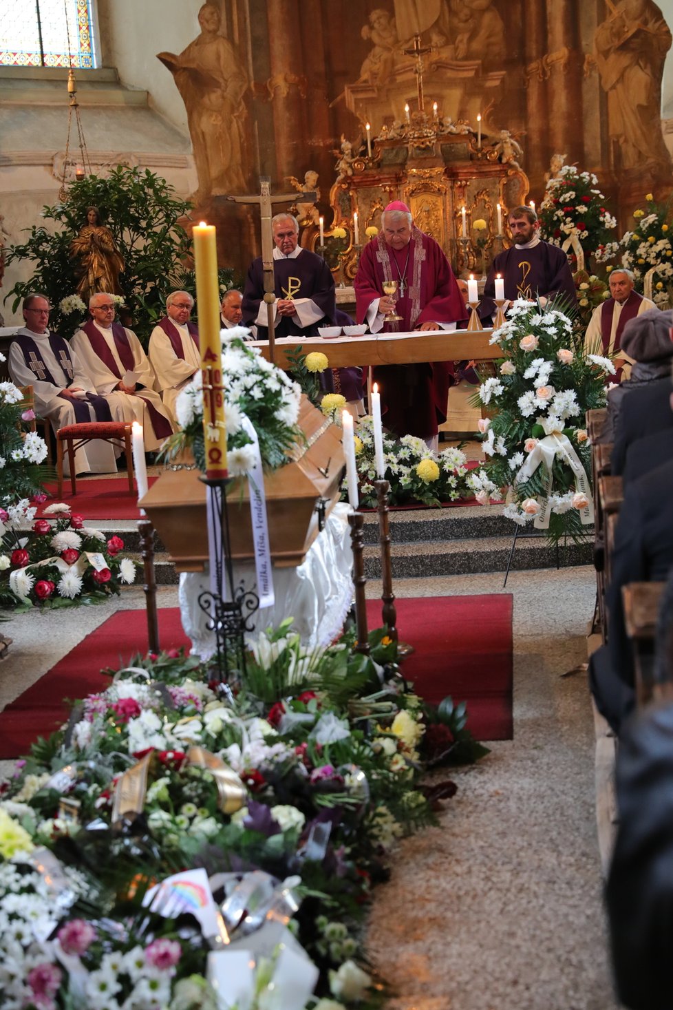 Pohřeb Markéty Výborné, manželky šéfa KDU-ČSL Marka Výborného (5. 10. 2019)